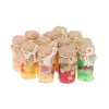 3 pezzi di frutta in scatola in miniatura per casa delle bambole Set di accessori per la cucina di alimenti per bambole giocattolo per decalcomanie per casa delle bambole