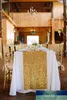 LQIAO 3MM Runner da tavolo con paillettes Glitter Oro Bandiera da tavolo Forniture per feste Decorazione in tessuto per la casa Matrimonio Compleanno Baby Shower Prezzo di fabbrica design esperto Qualità