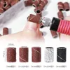 100pcs revercentable 못 파일 샌딩 밴드 # 80 # 120 # 180 Manicure Pedicure 손톱 드릴 머신 분쇄 리무버 NAD031에 대한 얼룩말 모래 반지 비트