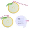 New Creative Wedding Retorno Presentes Lemon Bagagem Cartão Titular Saco de Viajante Acessórios Tag Silicone Boarding Pass Ewe7251