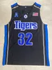 2022 NCAA 100% Stitched Memphis Tigers #32 James Wiseman College Basketball Black Embroidered Jersey S-3XL