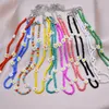 Chokers bohemian färgglada frö pärla blomma choker halsband uttalande kort krage clavicle chain för kvinnor smycken bijoux