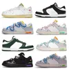 Panda Brazilië Unc uit de 50 lot hardloopschoenen Zwart Wit Roze Oranje Blauw Viotech Shadow Green Tie Dames heren trainer sport sneakers Parra beer Kentucky Syracuse