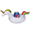 Uppblåsbara Flamingo Drycker Pooler Spas Spashg Cup Holder Pool Floats Bar Barter Floatation Devices Barnleksaker Event Party Supplies