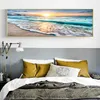 Sea Wave Posters Home Decor Sunset Sunrise Canvas Painting Wall Art Pictures for Living Room Bedide Landscape Prints Paintings2154