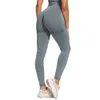 6 Color Seamless Stretch Casual Sport Trousers Peach Buttom Bodycon Leggings High Waist Yoga Pants Workout Cyclingwear 210604