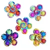 Tie Dye Fidget Spinner Party Gunst Decompressie Regenboog Bubble Sensory Figit Speelgoed Eenvoudige Dimple Groothandel