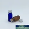 200pcs 빈 병 10ml 녹색 푸른 앰버 투명 젖빛 유리 병, 유리 병 에센셜 오일 병 알루미늄 캡