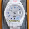 Eternity Zegarki RRF Najnowsze produkty 126334 124300 126000 Yellow Dial A2824 Automatyczne Mechaniczne Modernie Out Full Mens Watch 904L Steel Diamonds Case Diament Bransoletka