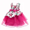 Цветочные девочки платье Принцесса Детская вечеринка Свадебное платье Элегантные дети ES на день рождения 2-10 Y Vestido 210508