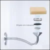 Bath Home Gardeth Aessory Set Dispenser portasapone magnetico in acciaio inossidabile Attacco a parete Scolapiatti Bagno Aessories Drop Deliver
