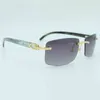 2022 Fabrik Großhandel Hochwertiges Modell Quadratische Männer Meliert Echtes Büffelhorn Herren Luxus Sonnenbrille Vintage Festival Buffs Sonnensonnenbrille