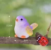 Bahçe süslemeleri karikatür mini kuş minyatür papağan heykelcik bahçe bitki reçine zanaat süsleme hediye kaktüsler etli saksı dekor aksesuar sn2991