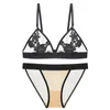 Set sexy 2020 ricami romantici francesi europei e americani biancheria intima trasparente sexy nessun anello d'acciaio raccolta sexy set di reggiseno più taglia L2304