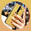 BLING Glitter Anel Holder Casos de telefone macio para Xiaomi Redmi Nota 9 8 7 Pro 8A 9A 9C MI Poco X3 NFC 10T Lite 10Pro Capa