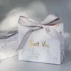 2 partie Kreatywny Szary Marmurowy Prezent Wrap Torba Na Party Baby Shower Papier Czekoladowy Pakiet Ślub Ślubny Favors Candy Boxes
