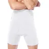 Modelo de corpo masculino modelagem de barriga controle abdômen underwear shorts shaper shaper seamless briefs aptidão emagrecimento boxer treinador cintura alta wai