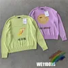 Pulls pour hommes Violet Vert Wedone Pull Hommes Femmes Haute Qualité Mode Casual Tricot Welldone Sweatshirts