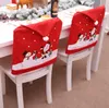 Housse de chaise haut décor de noël père noël cuisine Table chaises couvre Christma vacances maison décoration maison dd741