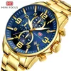 MINI FOCUS Orologi da uomo Top Brand di lusso Orologio in oro Calendario Cronografo impermeabile Multifunzione Business Horloges Mannen 210407