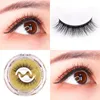 2 Pair Reusable Self Adhesive Eyelashes Without Glue Self-adhesive False Lashes with Crystal Box 3D Natural Look Fake Eyelash