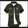 Bekleidung Drop Lieferung 2021 Großhandel - Sommer Männer Hohe Qualität Baumwolle Kurzarm Army Kleid Hemd Herren Hemden Casual Männliche Kleidung M-6XL DVS