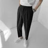 Sommar casual byxor män lösa randiga affärer klänning byxor streetwear kontor byxor manlig kostym pant pantalon homme 210527