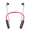 S960 Auricolari Bluetooth 5.0 senza fili Stereo Sport Cuffie con archetto da collo impermeabili con display a LED Riproduzione musicale con scheda TF