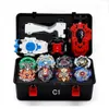 1 set 8 / pces beyblade explosion toys arena with launcher and metal box X0528