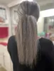 Long Straight Ponytail Extension salt n pepper grey hair piece Wrap Around gray Hairs Extensions Clip in ponytails Hairpiece for Women 120g 140g
