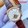 Brown Black Leather Strap Men watches 44mm 2813 Automatic Mechanical Super Luminous Sports mens Self-wind Fashion Lovers Clock Wristwatch Gift