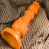 NXY Anale Plug Bestco 18 + Dildo Siliconen Anaal Alien Witte Lotus Masturbator Erotische G-spot Massage Goederen Volwassen Speeltjes voor Vrouwen Mannen1215
