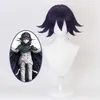 Danganronpa V3 Kokichi Oma Cosplay Costume President Wig Cloak and Hat Halloween Carnival Party Costumes Y0913