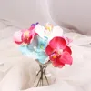 6.5CM Mini Rose Artificial Flower Head Wedding Party Decoration DIY Wreath Scrapbook Gift Phalaenopsis Decorative Flowers & Wreaths