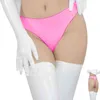 NXY sexy setWomens Latex Lingerie Sexy Panties Wetlook Faux Leather Low Rise Bikini Briefs Underwear Underpants PVC G String Thong 7XL 1129