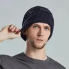 Bérets UFLAME À La Mode Plaid Hedging Cap Pour Femmes Hommes Accrocher Masque Slouchy Chapeau Lâche Tricoté Épais Hiver Mélange Skullies Bonnets