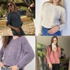 Wixra Thick Sweater Women Knitted Ribbed Pullover Long Sleeve Casual O Neck Jumpers Chenille Clothing Autumn Winter 211123