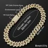 Chains 20mm Big Heavy Solid Cuban Link Chain Hip Hop CZ Stone Paved Bling Iced Out Square Curb Chokers Necklaces For Men Rapper Je251f