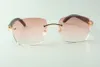 Lunettes de soleil de créateur classiques 3524025 branches en bois noir taille de lunettes 18135 mm4951714