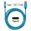 Câbles de téléphone portable Type USB Cable Fast Chargeur pour Huawei P10 P20 P30 PRO Samsung S9 S10 Câble USB C 3.1 Cordage de charge