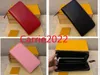 Zwarte kleuren embossing portefeuilles creditcard tassen damager lederen houders hoge kwaliteit beroemde klassieke vrouwen houder portemonnee kleine sleutel portemonnee