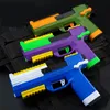 Manuel Oyuncak Tabancalar Model Tabanca Pistola Yumuşak Bullet Airsoft Ateşli Açık Silah Blaster Çekim için Çocuk Boys Doğum Günü Hediyeleri