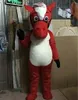 Taille adulte Costumes de mascotte de cheval rouge