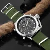 Modemärke män sportklockor med nylonband digital analog titta armé militär vattentät manlig led klocka relogio masculino x3012666