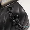 Designer- Women Fashion bags Cowhide-Caviar Texture Chain Flap Bags handbags Shoulder Bag Purse Mini Classic