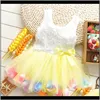 女の子の赤ちゃんの服の赤ちゃん子供のマタニティドロップデリバリー2021花の裾のスケールの王女のドレスの花のベストのドレスの葉