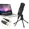 BM-66 Profession studio USB Microphone karaoké chant ordinateur portable enregistrement condensateur Microphone pour PC ordinateur jeu flux micro prise en charge surveillance