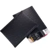 200Pcs matte black express envelope bag waterproof and moisture-proof side printed with white logo