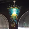 Lámparas de araña de cristal de Murano Lámparas colgantes de araña hechas a mano personalizadas LED de estilo contemporáneo