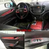 Interior Central Control Panel Door Handle 3D 5D Carbon Fiber Stickers Decals Car Cover Parts Products Accessories For Maserati Gh1486939